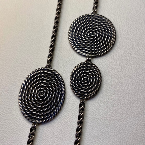 David Yurman "Cable Coil" Sterling Necklace - Picture 8 of 10